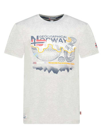 Geographical Norway Shirt "Vibe" lichtgrijs