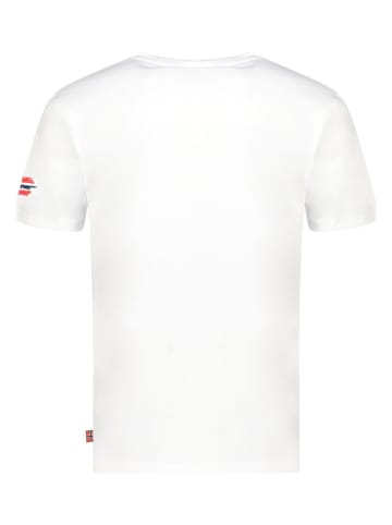 Geographical Norway Koszulka "Vibe" w kolorze białym