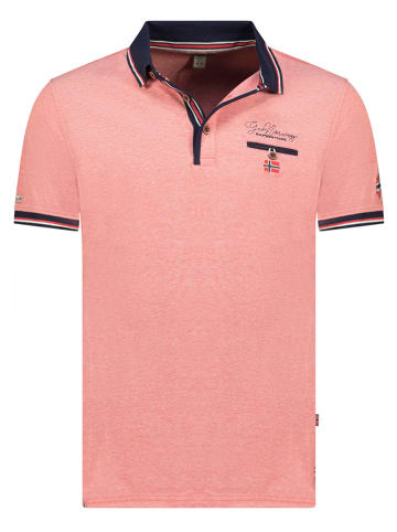 Geographical Norway Koszulka polo "Kblended" w kolorze łososiowym