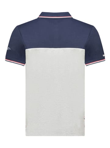 Geographical Norway Poloshirt "Ketora" in Grau/ Dunkelblau
