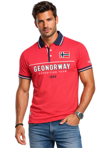 Geographical Norway Koszulka polo "Ketora" w kolorze czerwonym