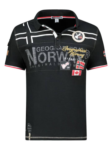 Geographical Norway Koszulka polo "Karadock" w kolorze czarnym