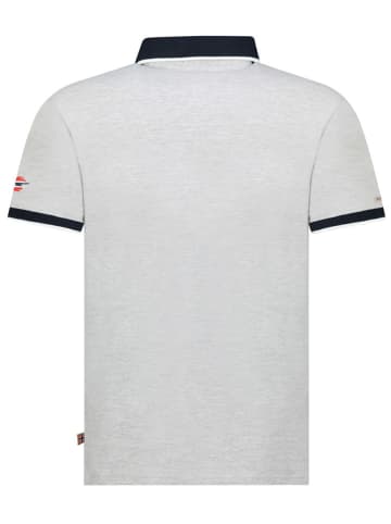 Geographical Norway Koszulka polo "Kara" w kolorze szarym