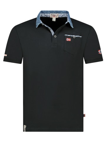Geographical Norway Koszulka polo "Kerwin" w kolorze czarnym