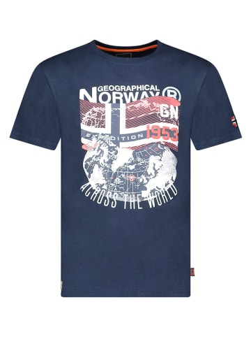 Geographical Norway Shirt "Jacross" donkerblauw