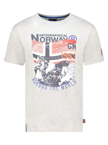 Geographical Norway Koszulka "Jacross" w kolorze szarym