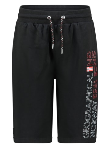 Geographical Norway Sweatbermudas "Ponakry" in Schwarz