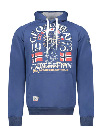 Geographical Norway Hoodie "Gakim" in Blau
