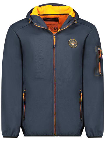Geographical Norway Softshelljas "Tedro" donkerblauw/oranje