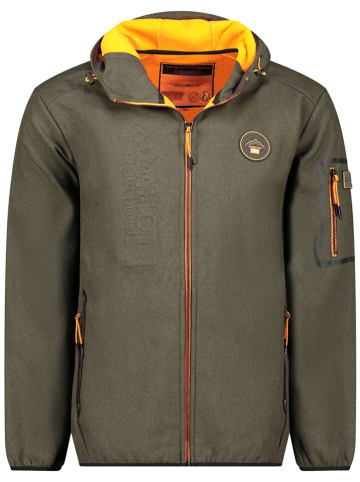 Geographical Norway Kurtka softshellowa "Tedro" w kolorze oliwkowo-pomarańczowym