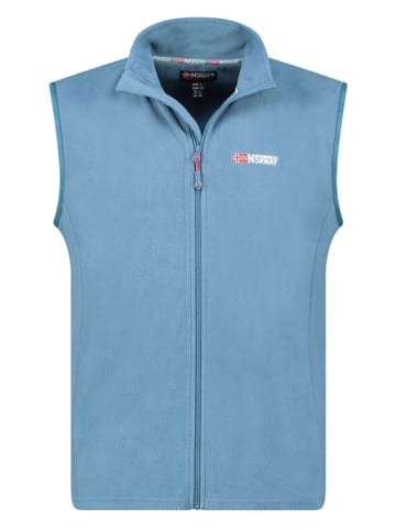 Geographical Norway Kamizelka polarowa "Vug" w kolorze błękitnym