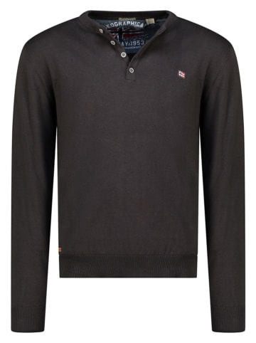 Geographical Norway Sweter "Fraser" w kolorze antracytowym