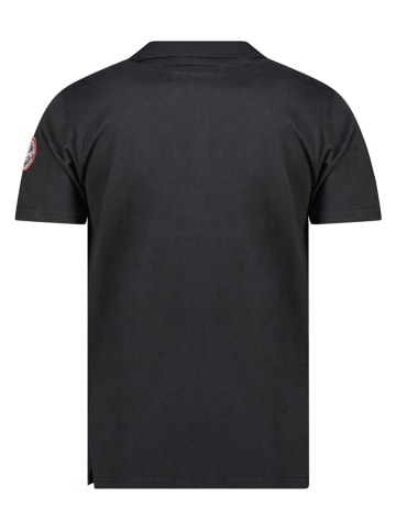Geographical Norway Poloshirt "Kancre" in Schwarz