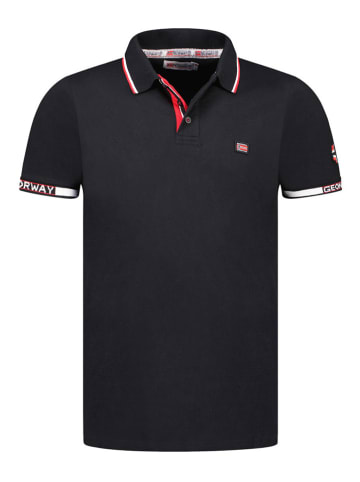 Geographical Norway Poloshirt "Kauge" in Schwarz