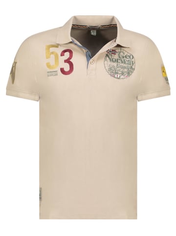 Geographical Norway Koszulka polo "Kelan" w kolorze beżowym