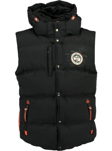 Geographical Norway Steppweste "Vilano" in Schwarz