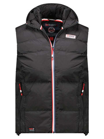 Geographical Norway Kamizelka pikowana "Vito" w kolorze czarnym