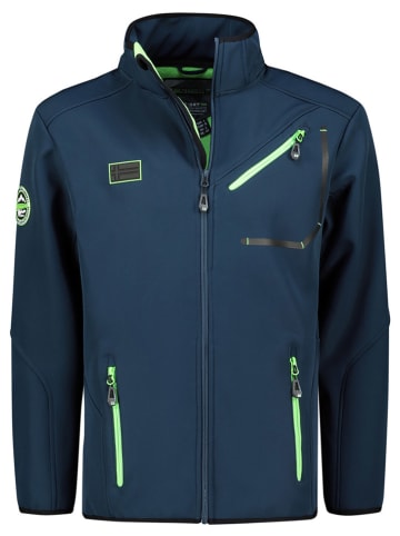 Geographical Norway Softshelljas "Tramway" donkerblauw