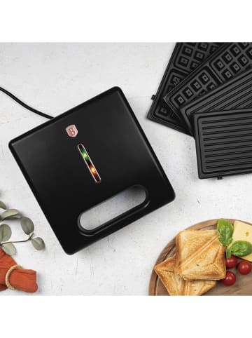 Berlinger Haus 3in1-Sandwichmaker in Schwarz/ Roségold