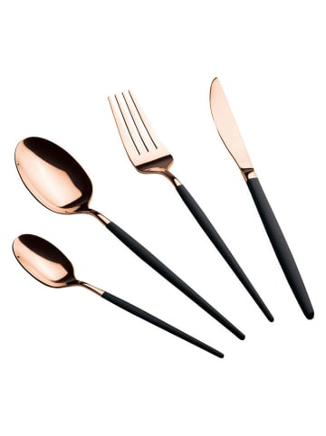 Berlinger Haus 24tlg. Besteckset in Schwarz/ Rosègold