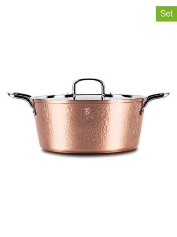 Berlinger Haus 2tlg. Set: Kasserolle "Hammered Copper Collection" in Kupfer - Ø 28 cm