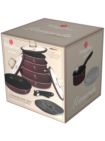 Berlinger Haus 13-częściowy zestaw "Leonardo Nordic Collection" w kolorze czerwonym