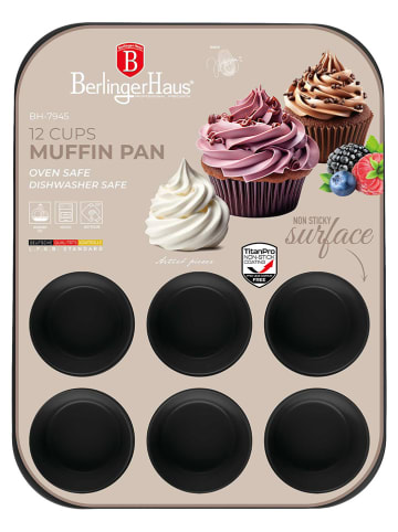 Berlinger Haus Blaszka w kolorze czarnym na muffinki - 35 x 26,5 cm