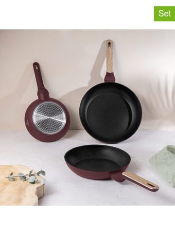 Berlinger Haus 3-delige set: braadpannen "Leonardo Nordic Collection" bordeaux