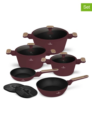 Berlinger Haus 10tlg. Kochgeschirr-Set "Leonardo Nordic Collection" in Bordeaux