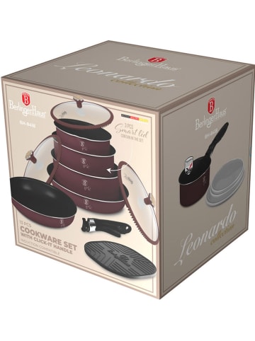 Berlinger Haus 13tlg. Kochgeschirr-Set "Leonardo Nordic Collection" in Rot