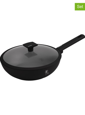 Berlinger Haus 2-częściowy zestaw "Matte Black Collection" w kolorze czarnym - Ø 28 cm