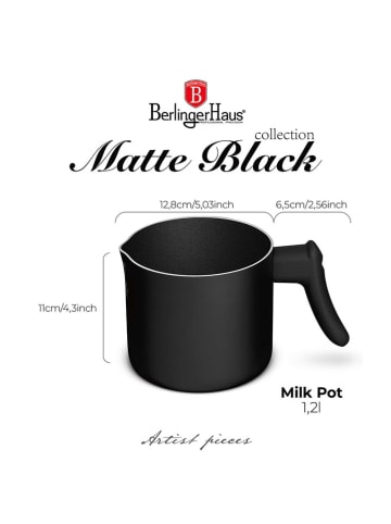 Berlinger Haus Melkpan zwart - 1,2 l
