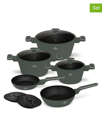 Berlinger Haus 10-częściowy zestaw "Matte Green Collection" w kolorze zielonym