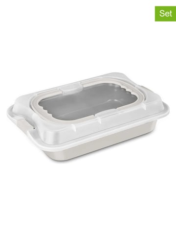 Berlinger Haus 2tlg. Set: Backform in Creme - (L)36,5 x (B)24,5 cm