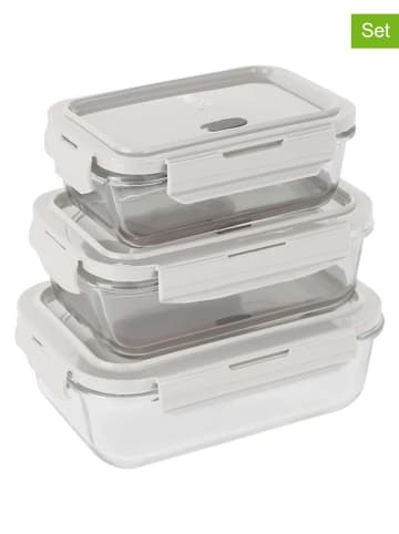 Berlinger Haus Pojemniki (3 szt.) w kolorze kremowym