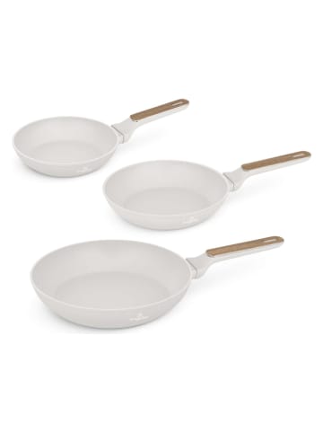 Berlinger Haus 3-delige set: braadpannen ''Sahara Nordic Collection'' crème