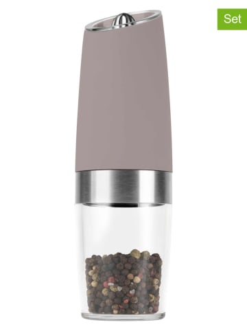 Berlinger Haus 2-delige set: zout- en peperstrooier ''Gravity - Taupe Collection'' beige