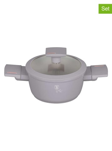 Berlinger Haus 2tlg. Set: Mini-Kasserolle "Taupe Collection" in Taupe - Ø 14 cm
