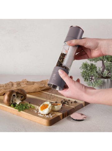 Berlinger Haus Młynek 2w1 w kolorze szarobrązowym do soli i pieprzu