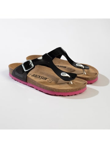 BACKSUN Japonki "Singapore" w kolorze czarnym