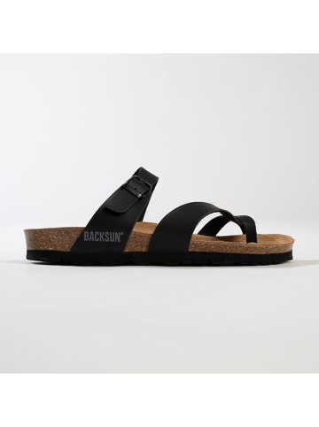 BACKSUN Japonki w kolorze czarnym