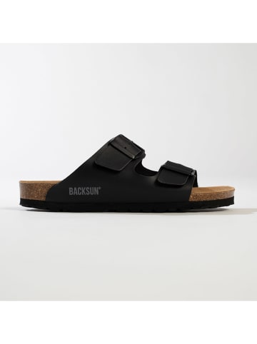 BACKSUN Slippers "Bali" zwart