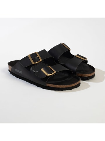 BACKSUN Klapki "Bali" w kolorze czarnym