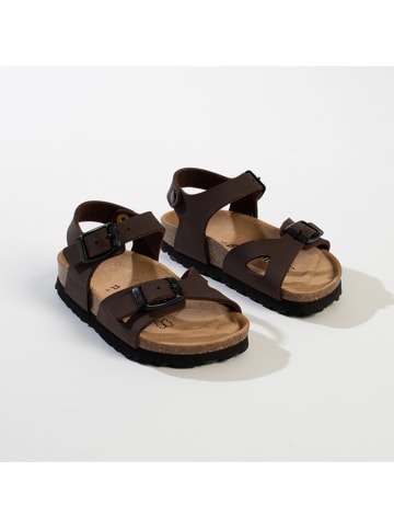 BACKSUN Sandały "Tana" w kolorze brązowym