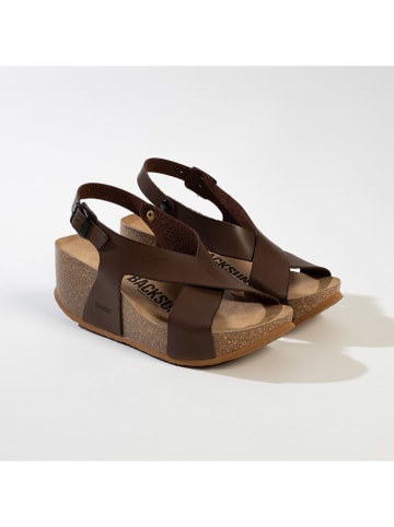 BACKSUN Keilsandaletten "Melbourne" in Braun