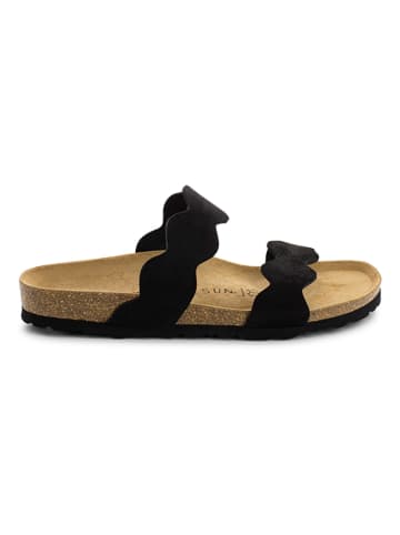 BACKSUN Klapki "Sechura" w kolorze czarnym