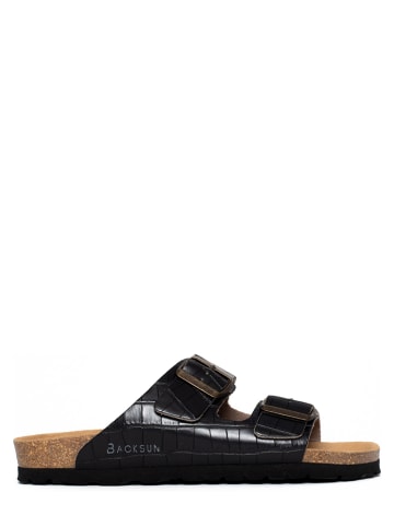 BACKSUN Slippers "Bali" zwart