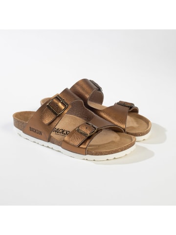 BACKSUN Slippers bronskleurig