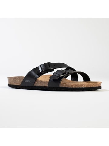 BACKSUN Slippers "Talca" zwart