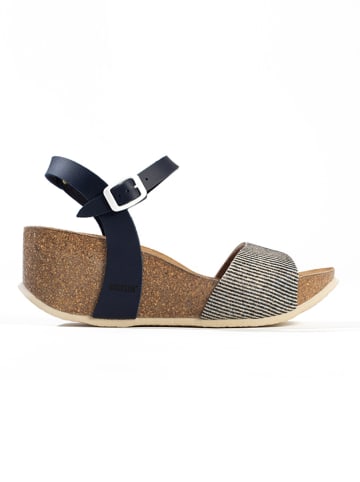 BACKSUN Sleehaksandalen "Hongkong" donkerblauw/grijs